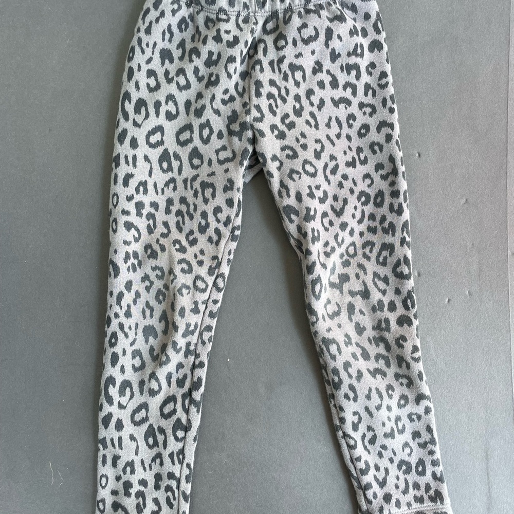 Leopard Print Kids thick winter Leggings
